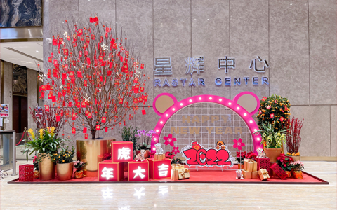 VSport-胜利园林春节室内美陈、年宵花设计案例